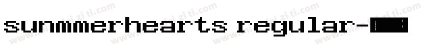 sunmmerhearts regular字体转换
